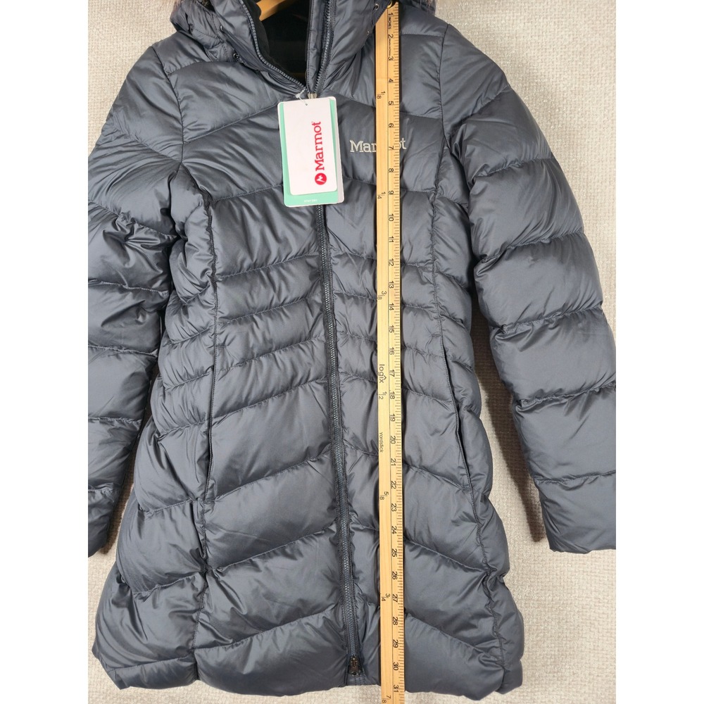 Marmot Montreal Coat Womens Size XS‎ Dark Steel Gray 700 Fill Down Puffer Parka - Picture 7 of 12